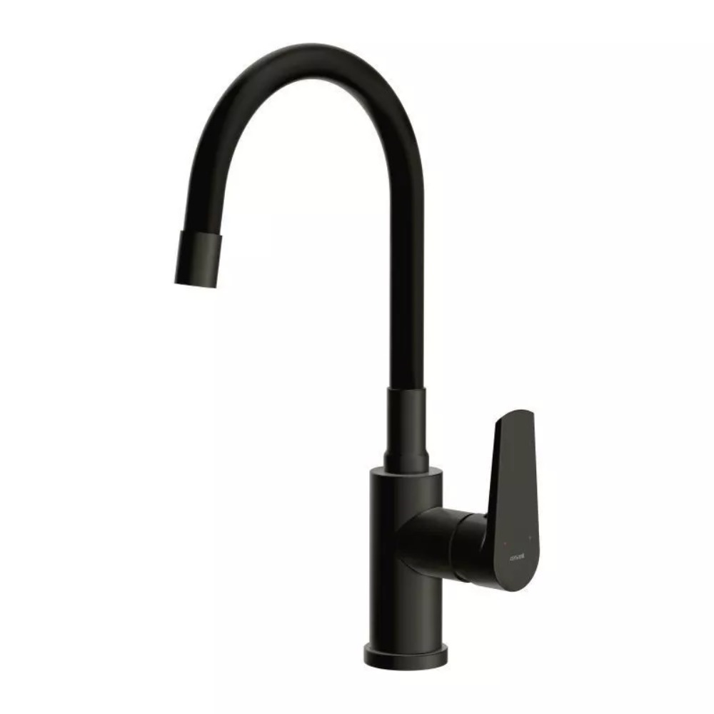 Смеситель для кухни Cersanit Moduo с гибким изливом Черный матовый 68230