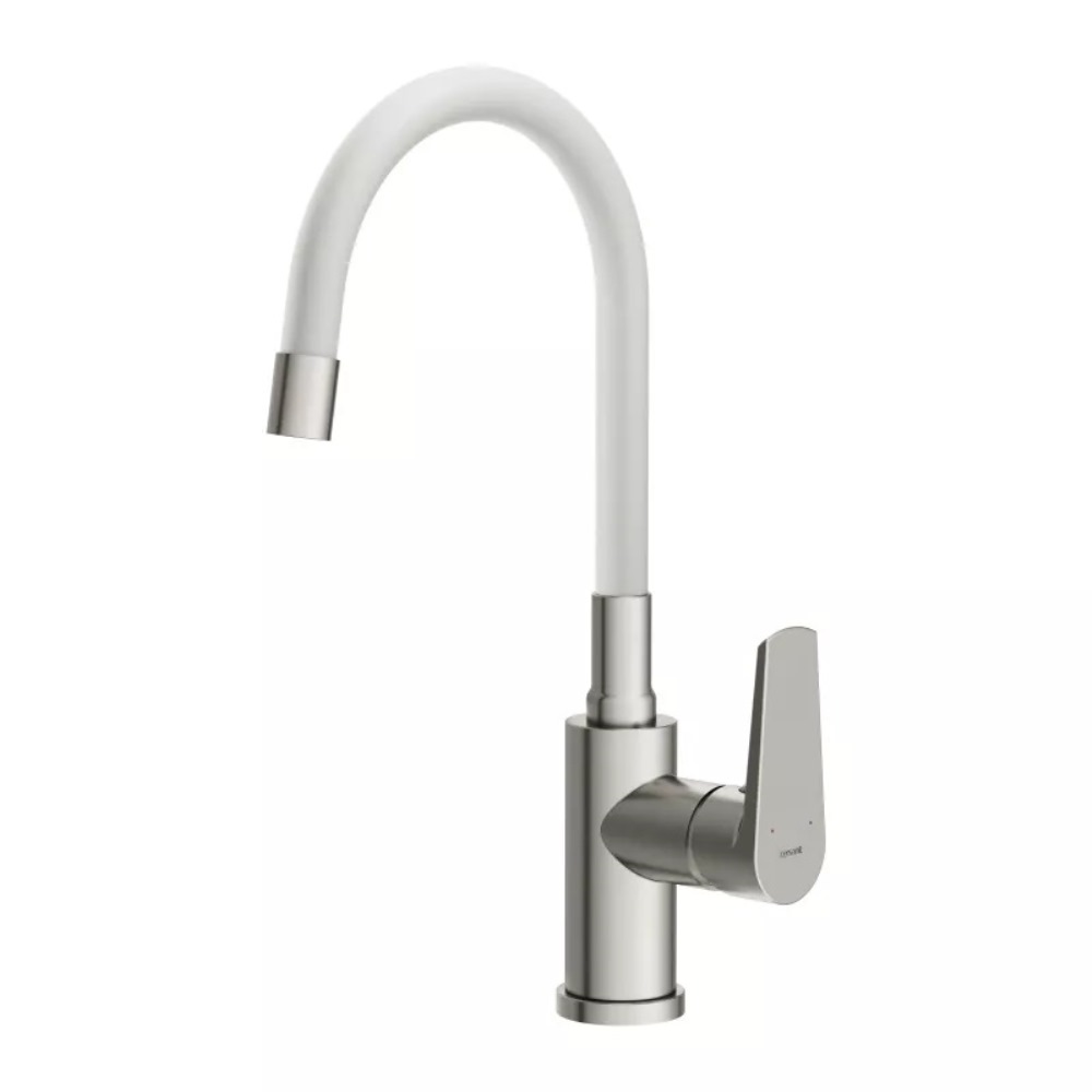 Смеситель для кухни Cersanit Moduo с гибким изливом Белый 68232