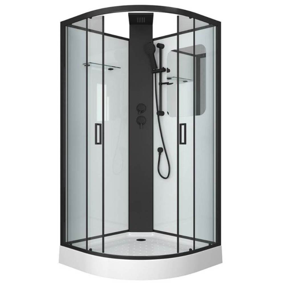 Душевая кабина Grossman Elegans 100х100 Черный / Прозрачное GR250 Душевая кабина Grossman Elegans 100х100 Черный / Прозрачное GR250
