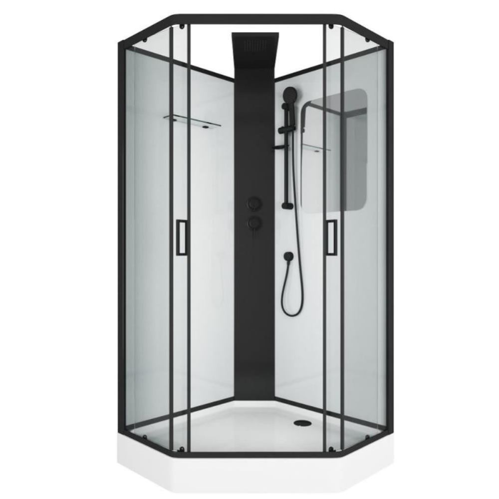 Душевая кабина Grossman Elegans 90х90 Черный / Прозрачное GR251D Душевая кабина Grossman Elegans 90х90 Черный / Прозрачное GR251D
