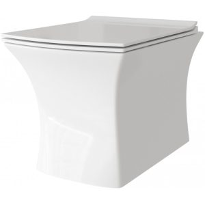 Унитаз подвесной Grossman GR-4461 с сиденьем микролифт Белый глянцевый GR-4461S