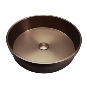 Раковина встраиваемая ABBER Wasser Kreis 41,6x12 розовое золото матовое AF2408MRG