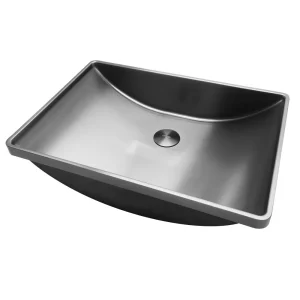 Раковина встраиваемая ABBER Wasser Kreis 51x12,3 оружейная сталь AF2404GM